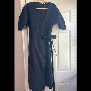 Long wrap dress